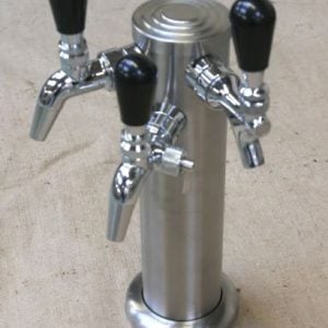 Triple Tap Brushed Stainless Font